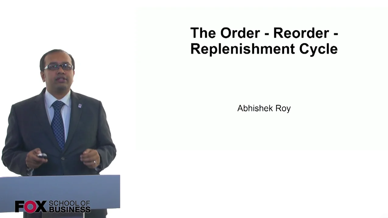 Login to view The Order – Reorder – Replenishment Cycle