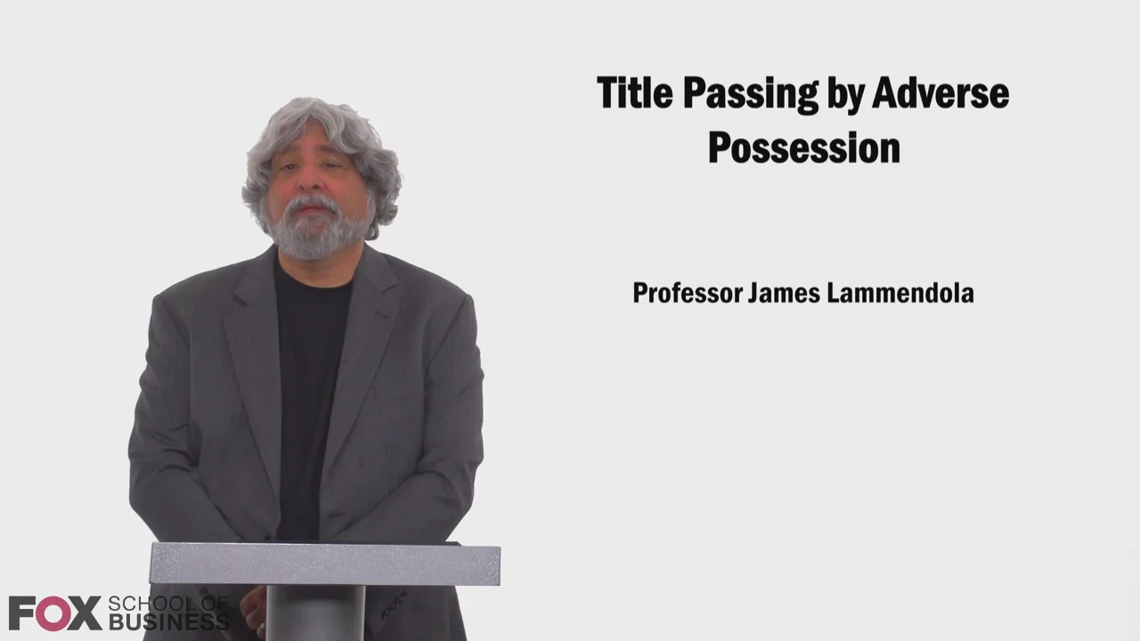 Login to view Title Passing by Adverse Possession