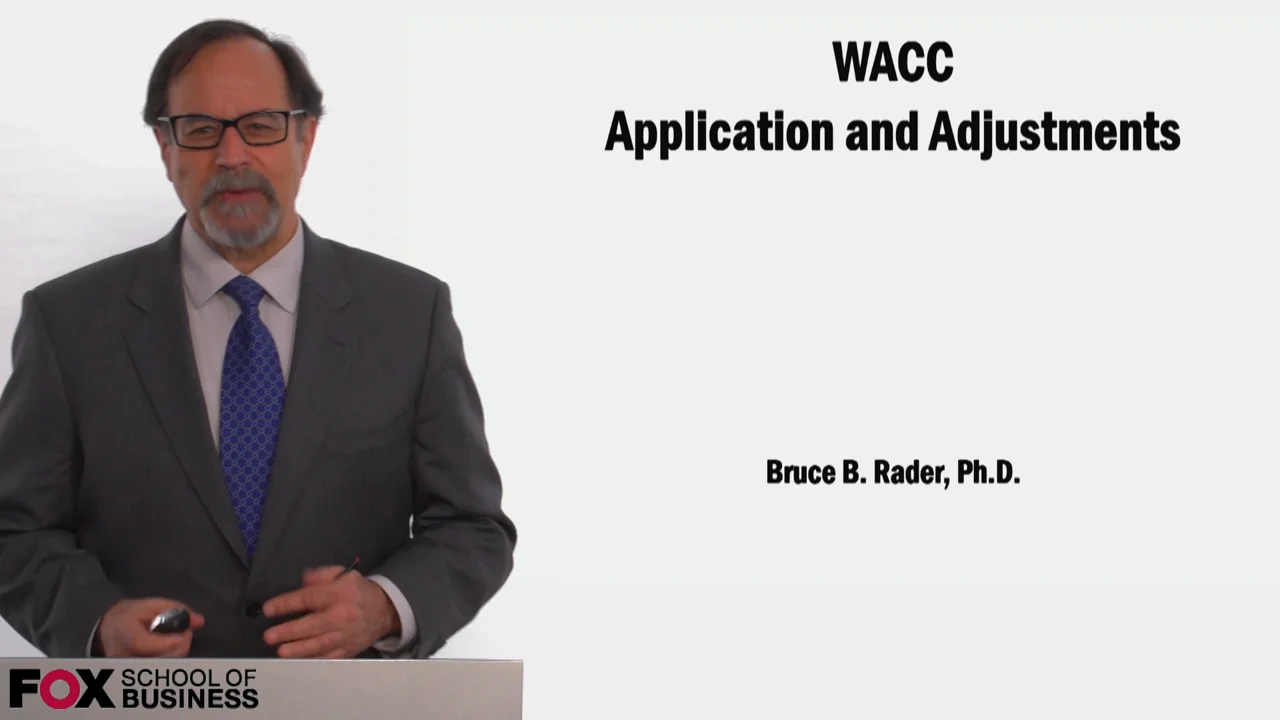Login to view WACC Application and Adjustments