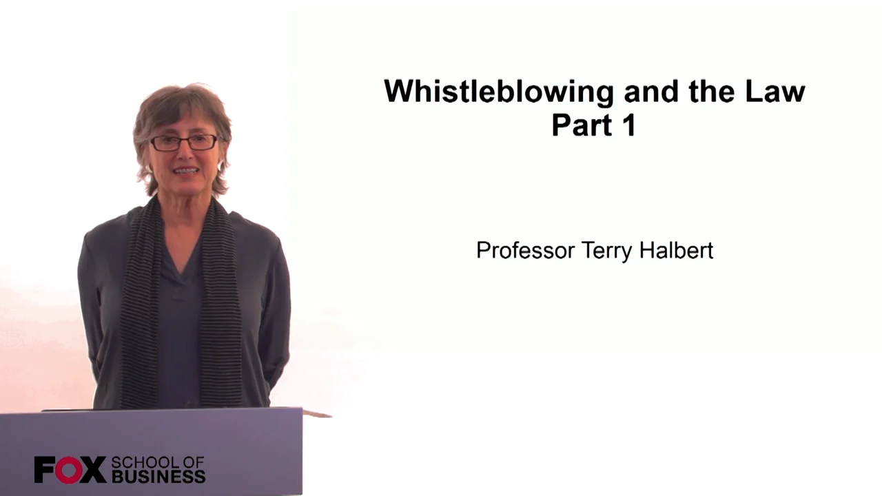 Login to view Whistleblowing and the Law Part 1