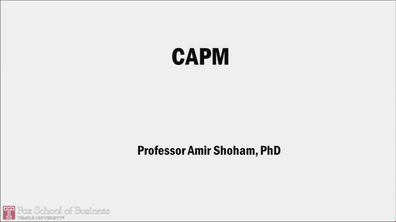 Login to view CAPM