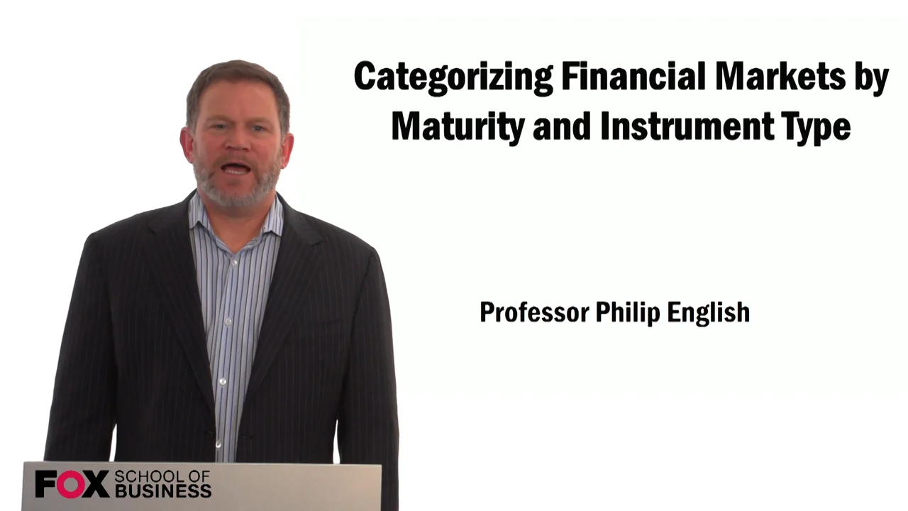 Login to view Categorizing Financial Markets by Maturity and Instrument Type
