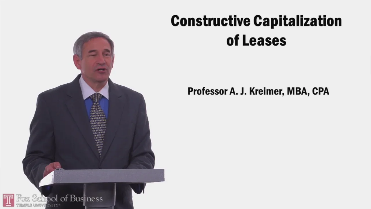 Login to view Constructive Capitialization of Leases