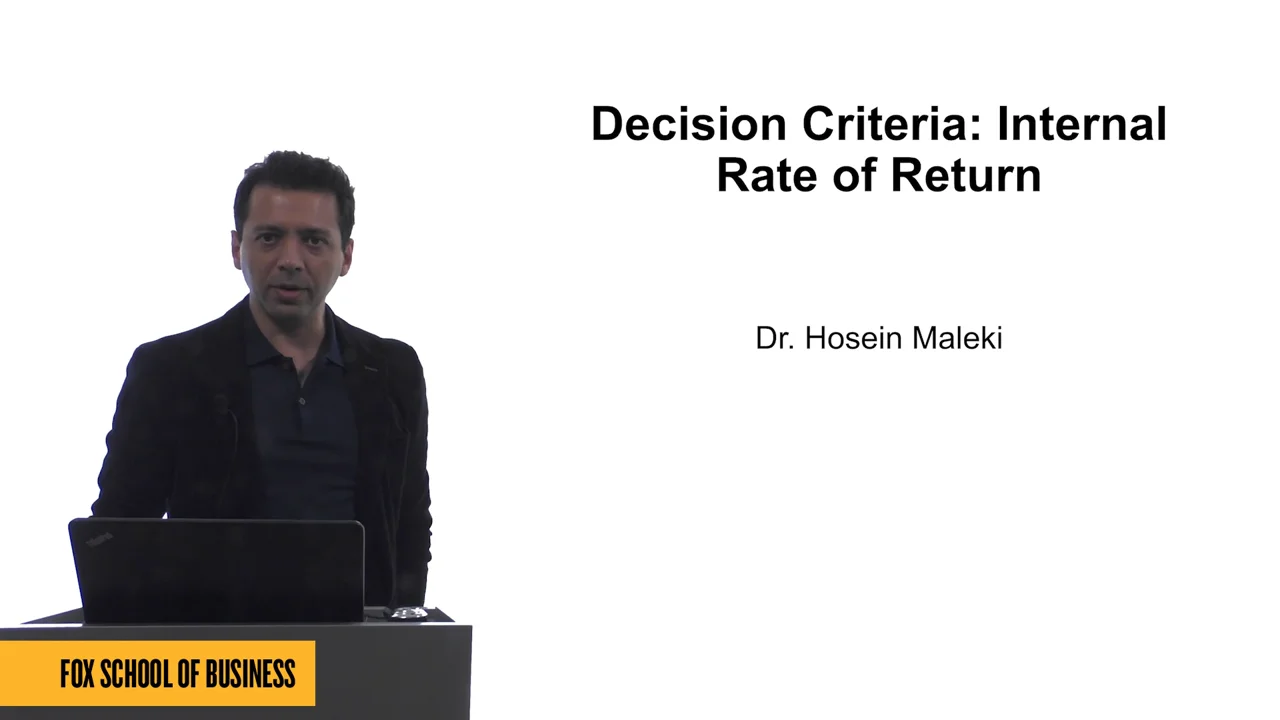 Login to view Decision Criteria: Internal Rate of Return (IRR)