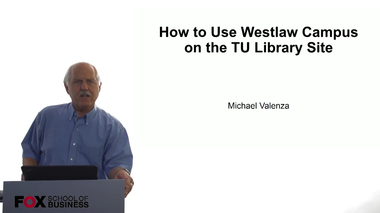 Login to view How to Use Westlaw Campus on the TU Library Site