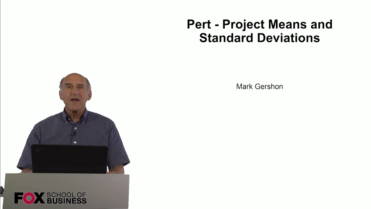 Login to view Pert – Project Means and Standard Deviations